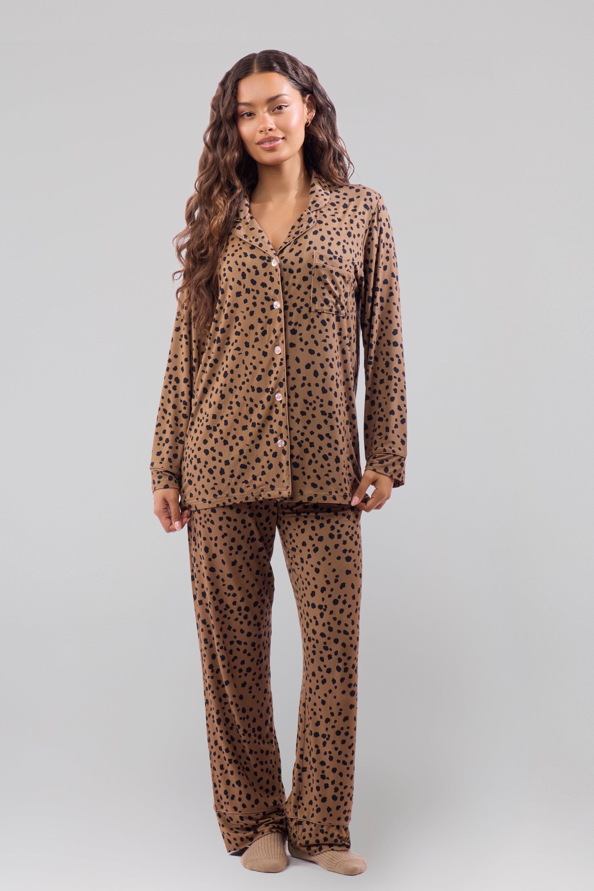 Women's Pajamas Brown | A Leopard Doesn't Change It's Spots