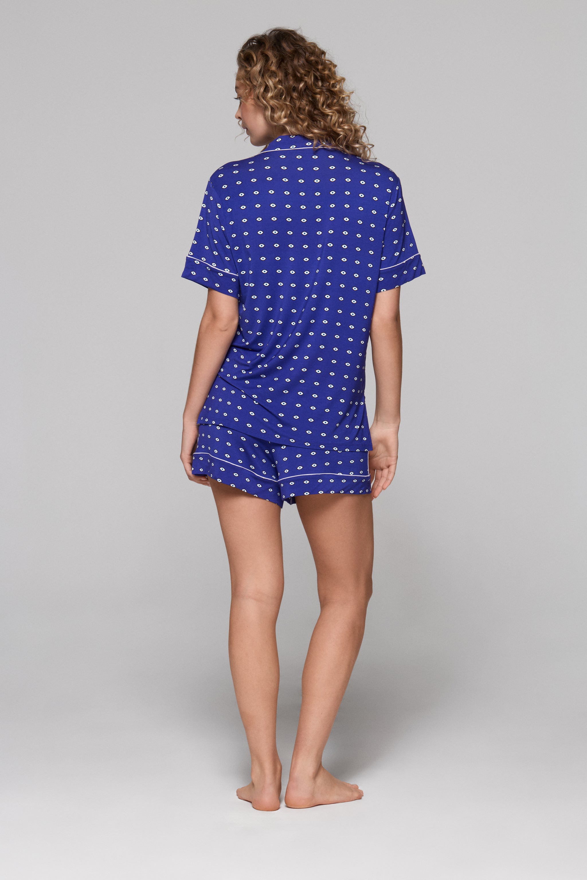 Meet Me in Mykonos Short Pajama Set
