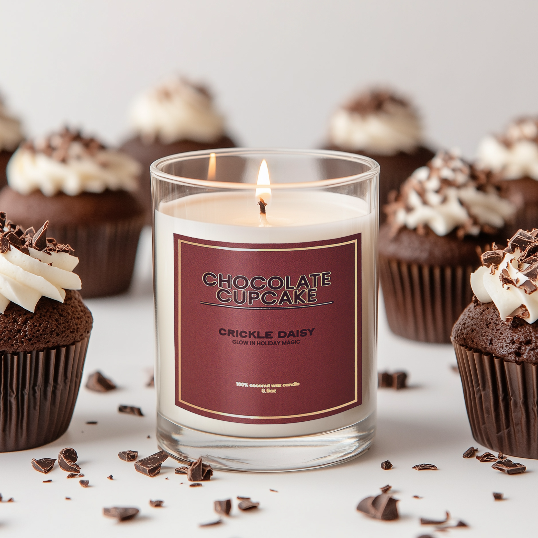 Chocolate Cupcake Candle