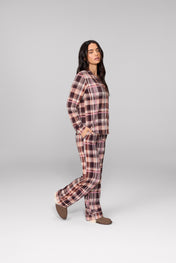 Mocha Plaid Pajama Set