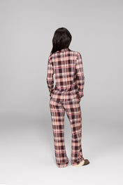 Mocha Plaid Pajama Set