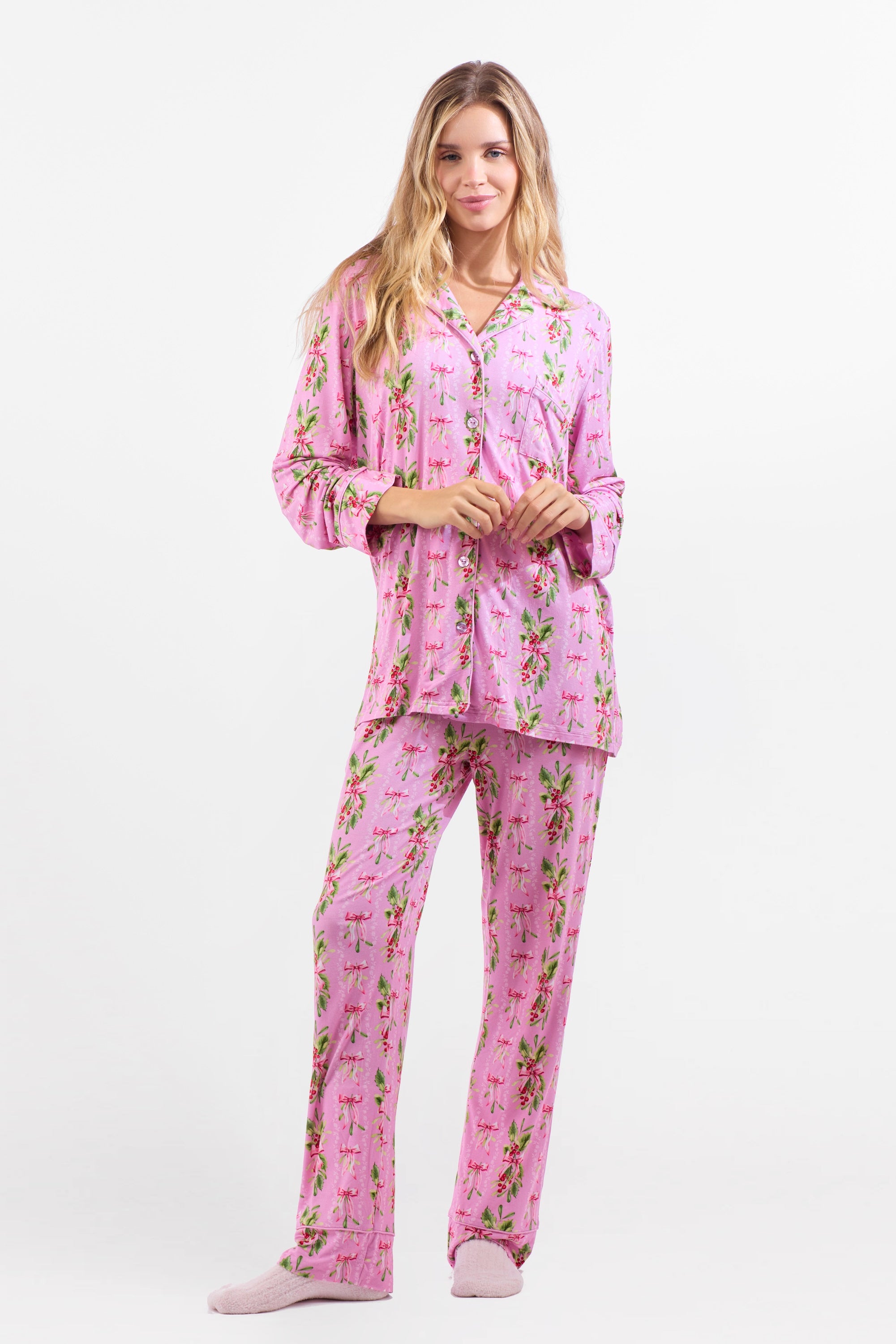 Meet Me Under the Mistletoe Pajama Set